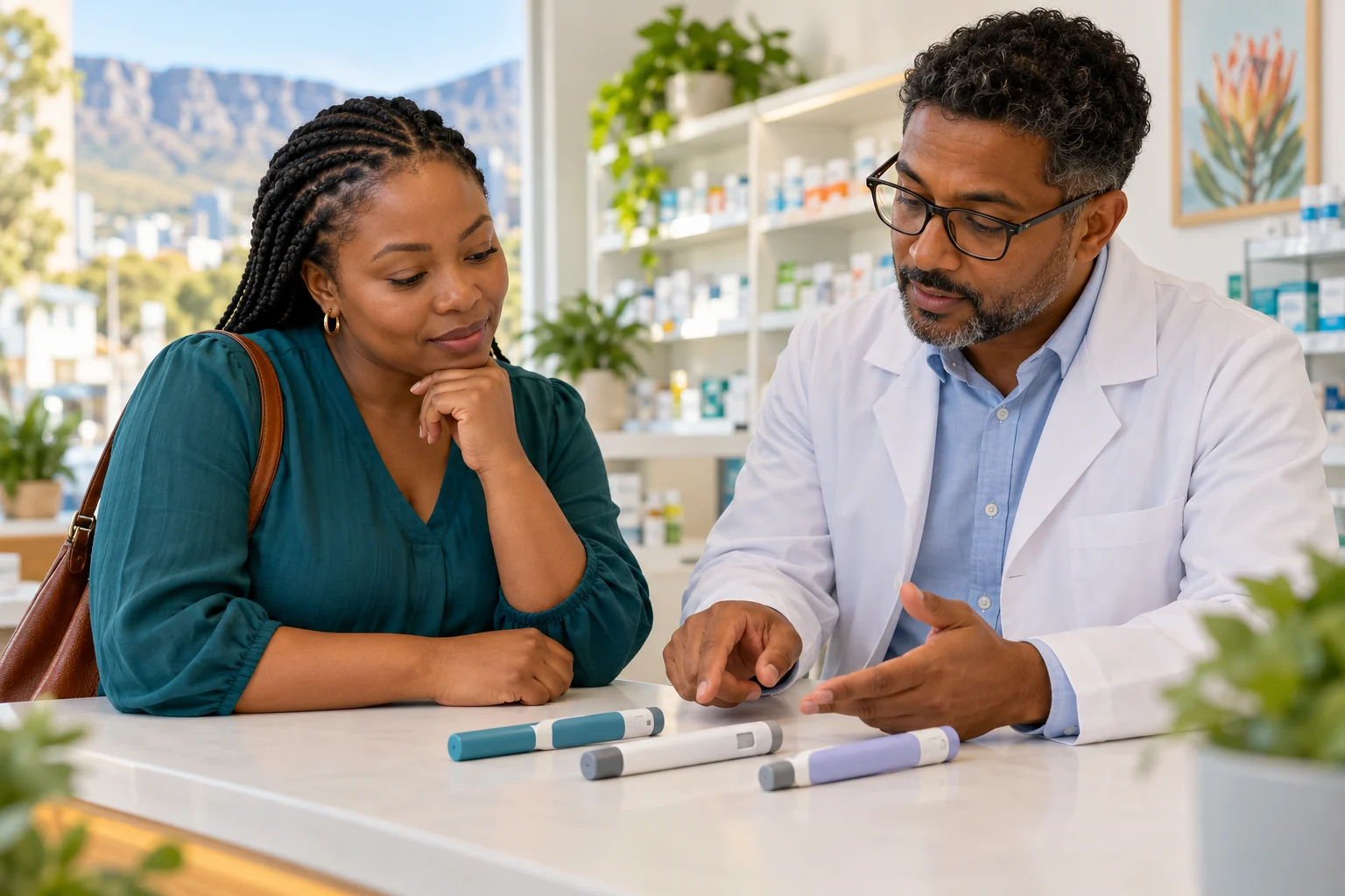 A South African patient and pharmacist discuss three unbranded medicine cases